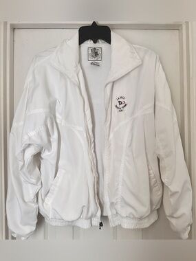 La Jolla Beach and Tennis Club Pebble Beach White Windbreaker Jacket - Women's